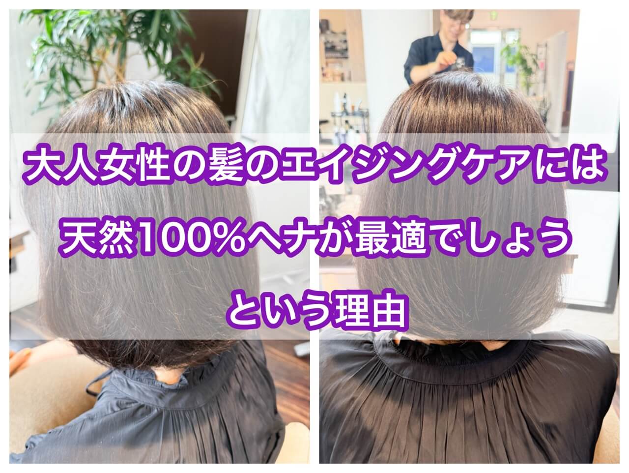 大人女性の髪のエイジングケアには天然100％ヘナが最適でしょうという理由
