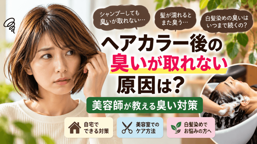 ヘアカラー後の臭いが取れない原因は？美容師が教える臭い対策